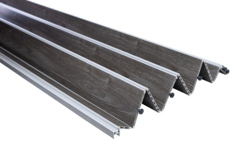 Drzwi harmonijkowe 001P DĄB GRAFIT MAT - 90 cm