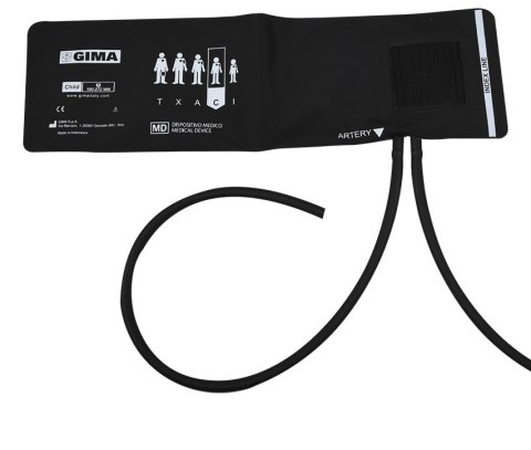 Mankiet pediatryczny dwuwężykowy nylonowy bez pęcherza do ciśnieniomierza zegarowego 19-27 cm