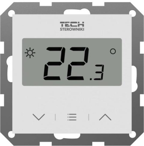 Przewodowy Dwustanowy regulator pokojowy biały F-2Z v1 Tech sterowniki