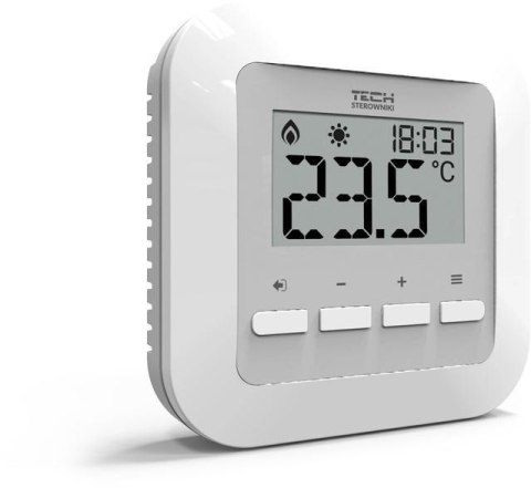 Przewodowy dwustanowy regulator pokojowy biały ST-295v3 Tech sterowniki