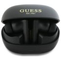 Guess Capsule Printed Logo - Słuchawki Bluetooth TWS ANC & ENC + etui ładujące (czarny)