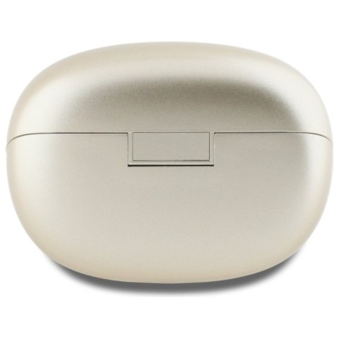 Guess Capsule Printed Logo - Słuchawki Bluetooth TWS ANC & ENC + etui ładujące (złoty)