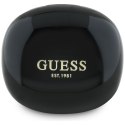 Guess Flat Classic Logo Electroplated - Słuchawki TWS + etui ładujące (czarny)