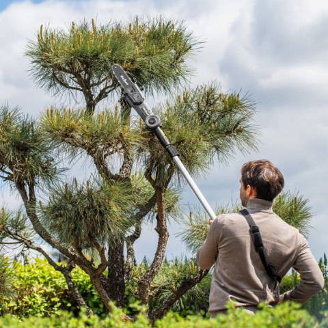 Teleskopowe nożyce akumulatorowe + piła 2w1 Rebel