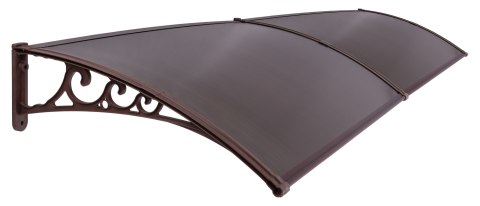 Daszek plastikowy Dako Duo 100x200cm brązowy