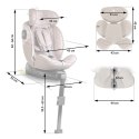Fotelik samochodowy Nukido Aero Line beżowy 0-36 kg ISOFIX