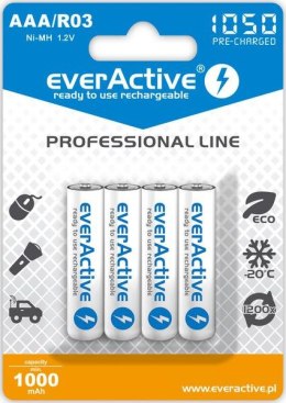 Akumulatorki AAA / R03 Ni-MH everActive 1050mAh Proffesional Line (box 4 szt.)