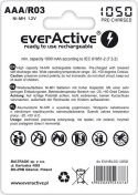 Akumulatorki AAA / R03 Ni-MH everActive 1050mAh Proffesional Line (box 4 szt.)
