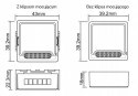 Moduł OXT mini przekaźnik 4 obwody WiFi TUYA T224