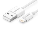 Kabel UGREEN US155 USB-A-Lightning 1m (biały)