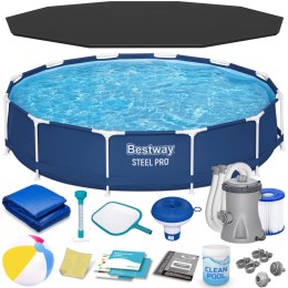 Basen ogrodowy stelażowy 366 x 76 cm zestaw 15w1 Bestway 56681