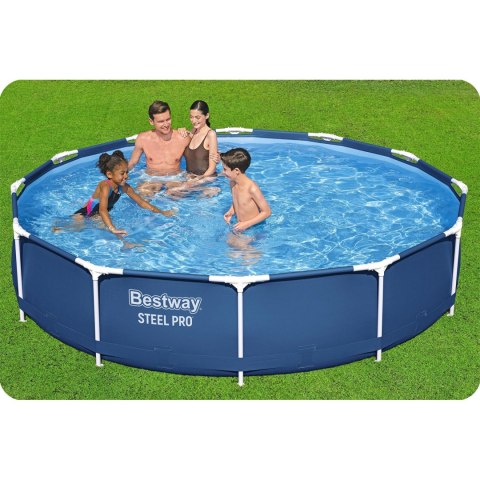 Basen ogrodowy stelażowy 366 x 76 cm zestaw 15w1 Bestway 56681