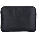 Guess Grained Zipper Pocket Triangle Logo Sleeve - Etui na notebooka 14" (czarny)