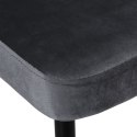 Krzesło LINCOLN VELVET tapicerowane grafitowy aksamit