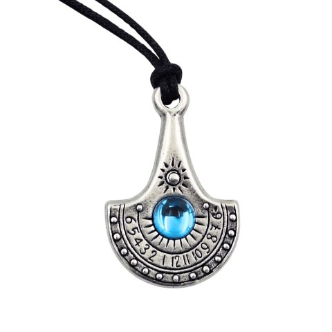 Naszyjnik Zegarek Słoneczny - Nil - Posrebrzany Zamak + Czeski kryształ - NIL33