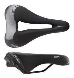 Siodło SELLE ITALIA SPORTOURING ST 1 SUPERFLOW L (idmatch L3), Pręty Fec Alloy, Hi-Viz, Żel 477g (NEW)