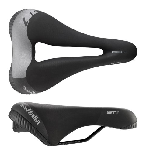 Siodło SELLE ITALIA SPORTOURING ST 1 SUPERFLOW L (idmatch L3), Pręty Fec Alloy, Hi-Viz, Żel 477g (NEW)
