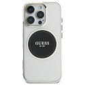 Guess IML Metal Colored Circle Classic Logo MagSafe - Etui do iPhone 16 Pro Max (czarny)