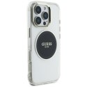 Guess IML Metal Colored Circle Classic Logo MagSafe - Etui do iPhone 16 Pro Max (czarny)
