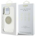 Guess IML Metal Colored Circle Classic Logo MagSafe - Etui do iPhone 16 Pro Max (szary)
