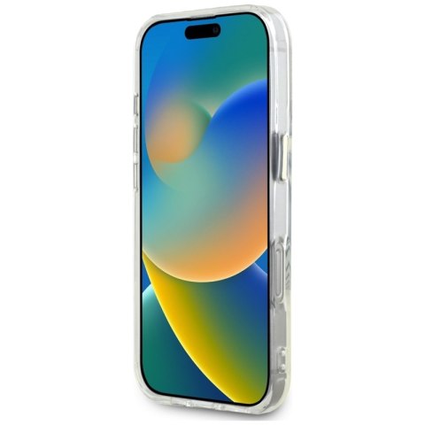 Guess IML Metal Colored Circle Classic Logo MagSafe - Etui do iPhone 16 Pro (biały)