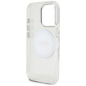 Guess IML Metal Colored Circle Classic Logo MagSafe - Etui do iPhone 16 Pro (biały)