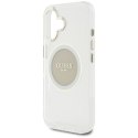 Guess IML Metal Colored Circle Classic Logo MagSafe - Etui do iPhone 16 (szary)
