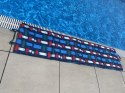 Koc Plażowy Mata Leżanka Leżak Składany Wodoodporny KUBISPORT 180x50 cm