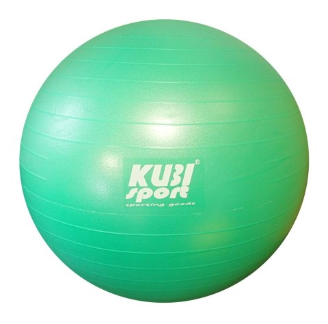 Piłka Gimnastyczna do Ćwiczeń Treningu KUBISPORT 75 cm Zielona