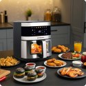 Frytkownica beztłuszczowa Air fryer duża frytownica 9,1l Berdsen 1700 W BD-656 srebrna