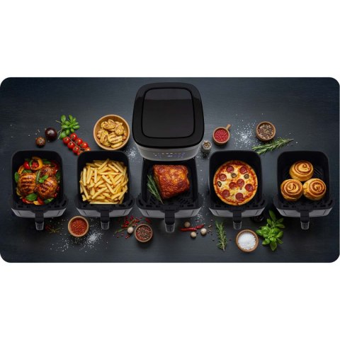 Frytkownica beztłuszczowa Air fryer duża frytownica 9,1l Berdsen 1700 W BD-656 srebrna