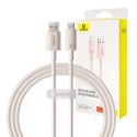 Kabel szybko ładujący Baseus USB do USB-C Habitat Series 100W, 1m (różowy)