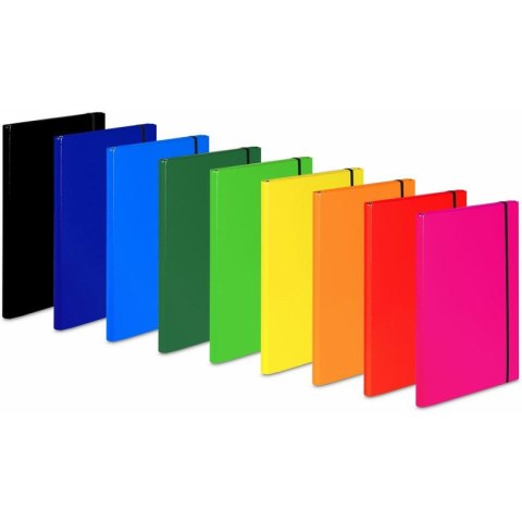 TECZKA KARTONOWA Z GUMKĄ A4/20mm POMARAŃCZOWA