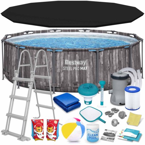 Basen ogrodowy stelażowy 366 x 100 cm 18w1 Bestway 5614X