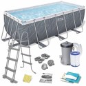 Basen ogrodowy stelażowy 412 x 201 x 122 cm 11w1 Bestway 56722