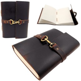 Elegancki Notes Skórzany Retro 200 stron Vintage - AH06