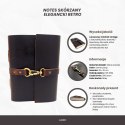 Elegancki Notes Skórzany Retro 200 stron Vintage - AH06