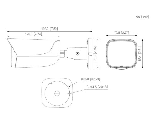 KAMERA IP IPC-HFW3649E-AS-IL-0280B-BLACK AcuPick WizSense 6 Mpx 2.8 mm DAHUA