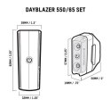 Zestaw lampki BLACKBURN DAYBLAZER przód 550 lumenów, tył 65 lumenów black (NEW 2026)