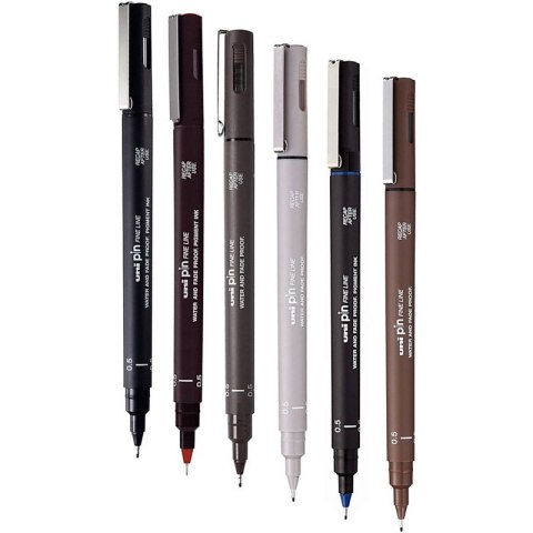 Cienkopis kreślarski Uni Pin-200 0.5mm jasnoszary