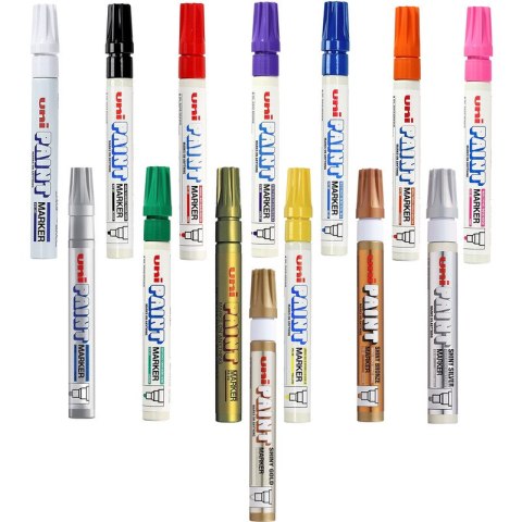 Marker olejowy Uni PX-20 błyszczący złoty