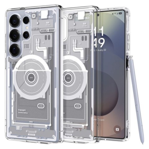 Spigen Ultra Hybrid Mag MagSafe - Etui do Samsung Galaxy S25 Ultra (Zero One White)