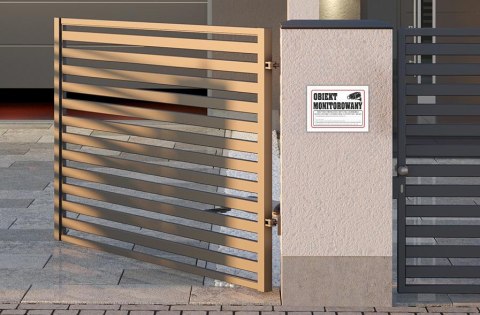 Tabliczka PCV Obiekt Monitorowany z RODO 35x25 cm