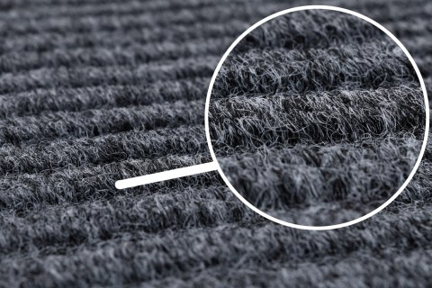 Wycieraczka do butów wejściowa pod drzwi 40x60 cm Seila szara