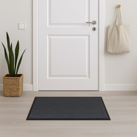 Wycieraczka do butów wejściowa pod drzwi 40x60 cm Seila szara