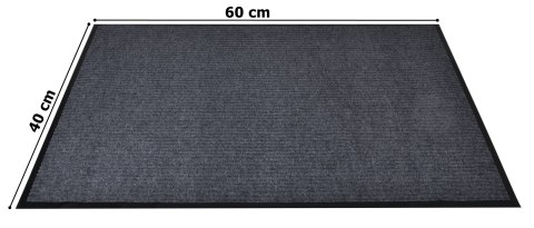 Wycieraczka do butów wejściowa pod drzwi 80x120 cm Yolanda szara
