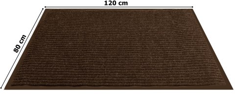 Wycieraczka pod drzwi 80x120 cm YOLANDA brązowa
