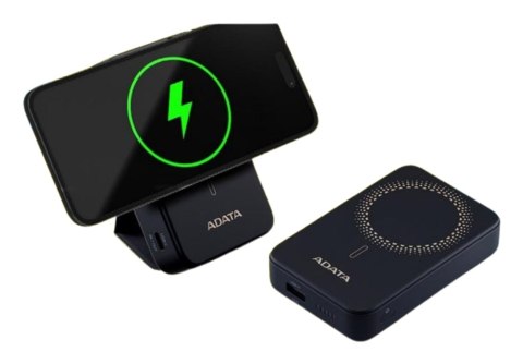 ADATA PR100-12BK bank mocy Litowo-polimerowy (LiPo) 10000 mAh Bezprzewodowe ładowanie Czarny