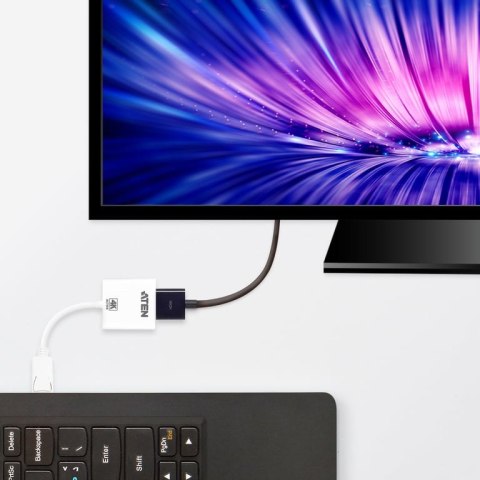 ATEN VC986-AT adapter kablowy DisplayPort HDMI Biały