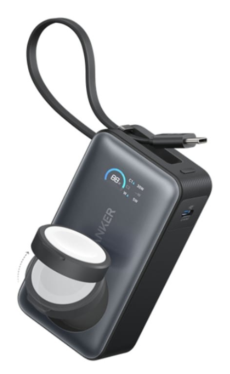 Anker A1657H11 bank mocy 10000 mAh Bezprzewodowe ładowanie Czarny